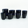 Wholesale 3oz 5oz 6oz 7oz 8oz 10oz 13oz 15oz 16oz 20oz Shiny Black Cylinder Glass Candle Bowls