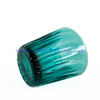 Handmade Glass Votive Candle Holders Horn Shape Candle Jars for Home Decoration