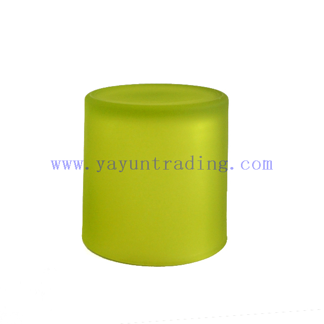 520ml Matte Green Glass Candle Holder 