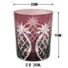 High Quality Tumbler Handmade Wine Glass Cups Whisky Glass Deep Etched Crystal Cup
