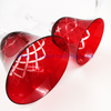 Vintage Colored Red Wine Glass Stemware Wine Glasses Cup Goblets
