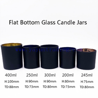 Home Decoration Candle Jars Frosted Glass Luxury Customized Creative Cylinder Containers