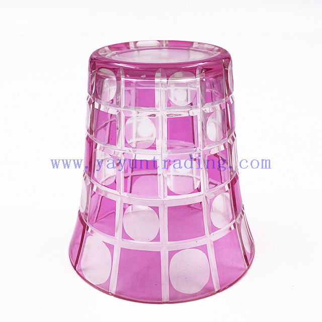 Wholesale Handmade Pink Colored Drinking Cup Water Glass Tumbler