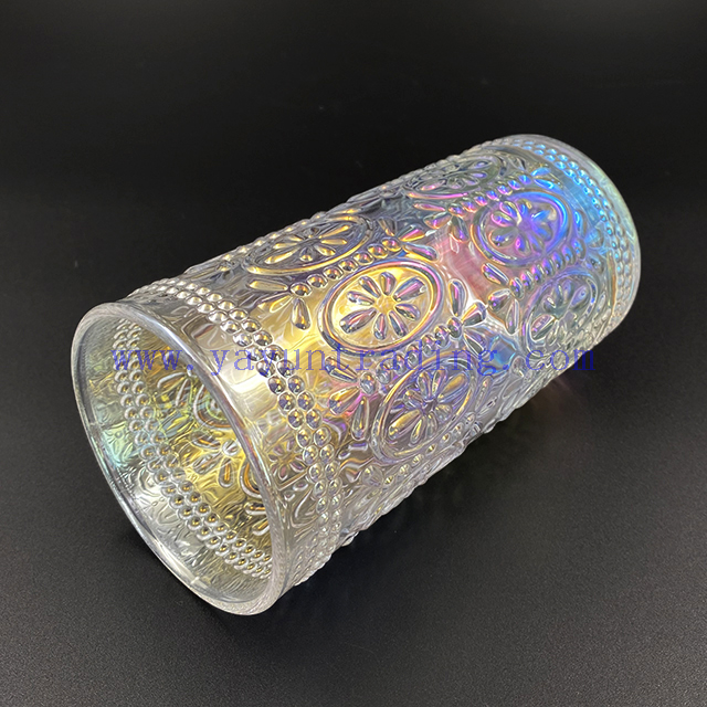 Shiny Iridescent Crystal Whisky Cup Brandy Luxury Unique Glass For Home Bar