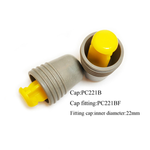 Plastic cap and fitting for pipe PC221B, PC221BF