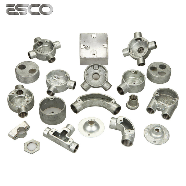 Malleable DIP Steel Junction Distribution Branch 2 Way U Type Conduit Boxes