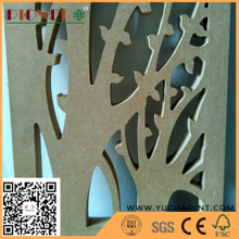 E1 grade plain MDF used for carvig and decoration