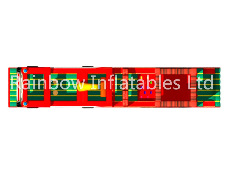 RB5201(16x2.3x5m) Inflatable hot fire engine Obstacle Course