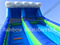 RB6095(15x5x7m) Inflatables Two part Extended blue Bouncy Slide