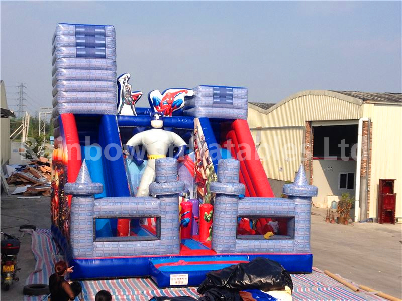 RB6055 (8x6x7m) Inflatable Popular Commercial Super Hero Slide For Kids