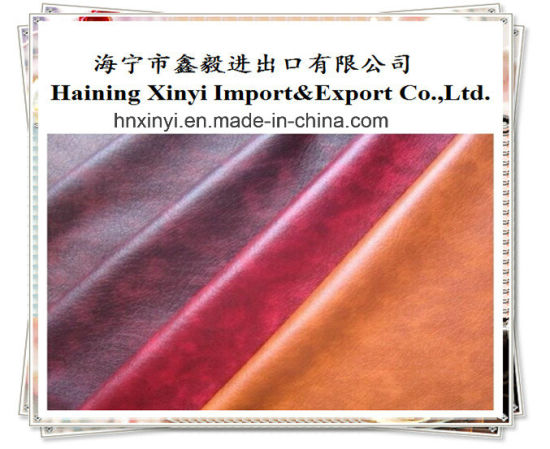 Embossed Light Design PU Leather with Twill Fabric for Sofa/Car Leather Seat/Upholstery/Leather Sofa Supplier