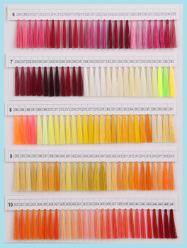 Polyester Embroidery Thread Color Card with 1680 Color - Buy color card ...