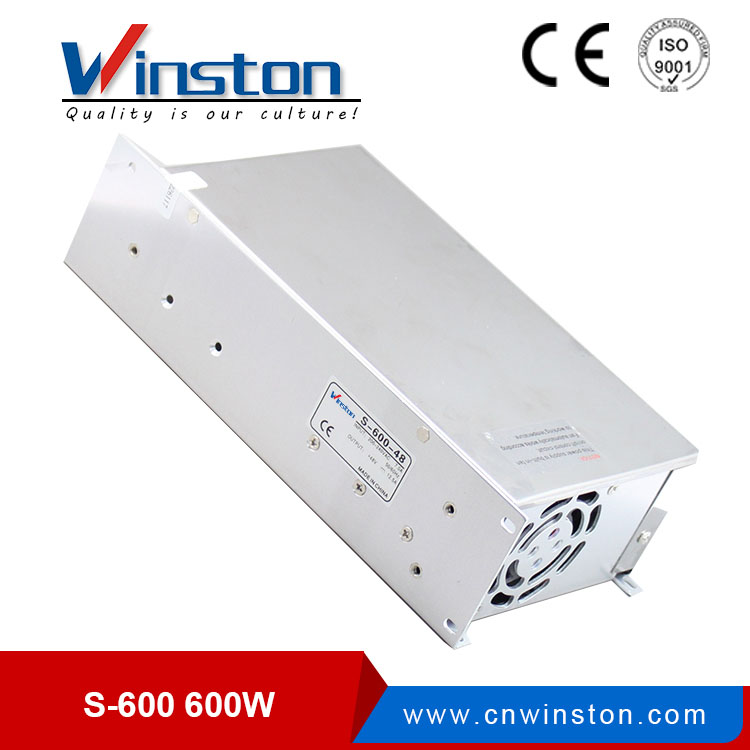 Fuente de alimentación del interruptor 600W S-600 DC 110V / 220V con ventilador de enfriamiento