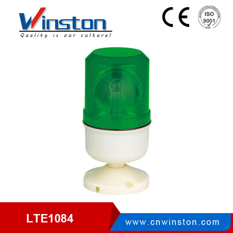 LTE-1084J Mini luz de advertencia giratoria con zumbador DC12V 24V AC 110V 220V