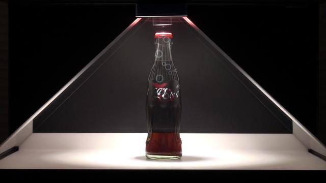 270度三面全息展柜全高清55寸