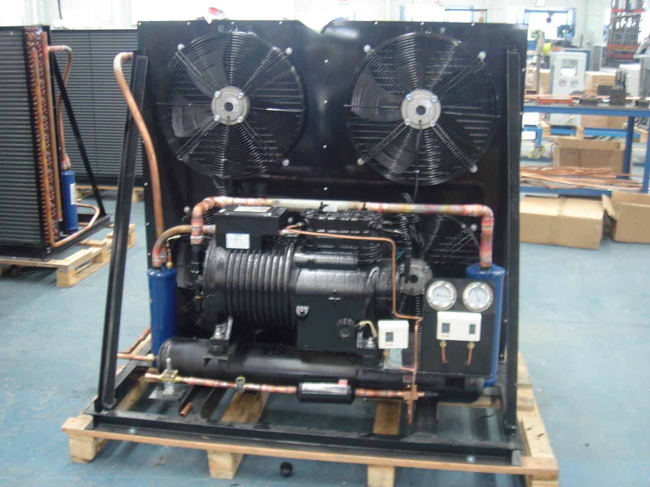 Unidad condensadora semihermética de baja temperatura para almacenamiento en frío