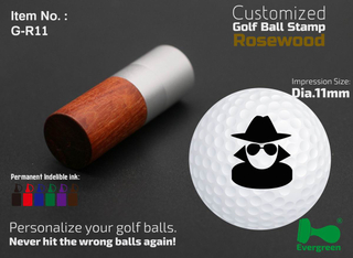 Rosewood Golf Ball Stamps Dia.11mm