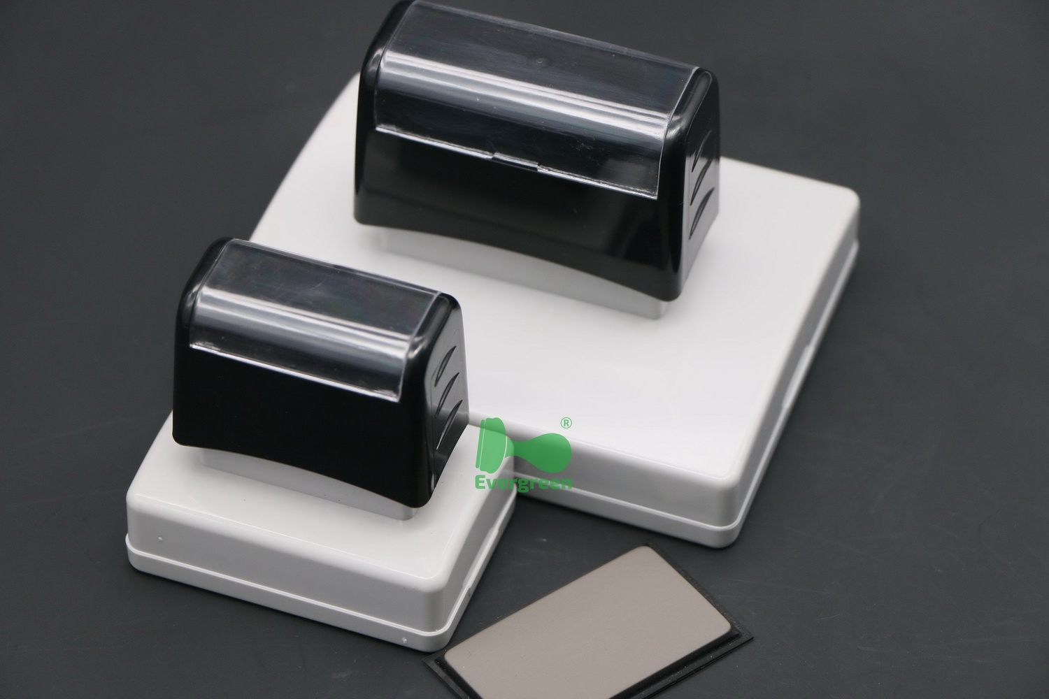 Dual foam pre inked flash stamps F-Series with various of handle colors