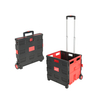 Plastic Box Rolling Folding Shopping Trolley Cart with Seat