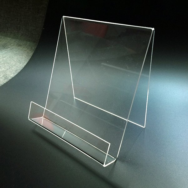 Transparent Book Shop Display Holder Cardboard Display Stand Acrylic Brochure Stand