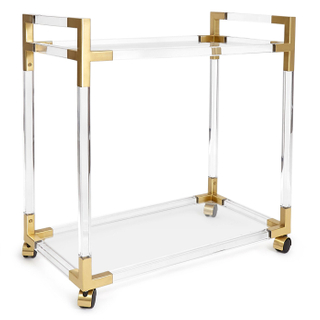 Plexiglass Kitchen Room Serving Trolley Cleaning Trolley Cart Food Cart Trailer