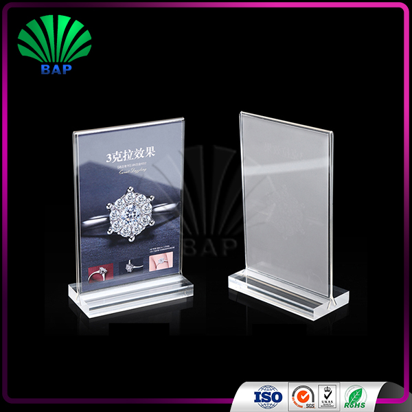 High Quality Acrylic Menu Display Stand Frame