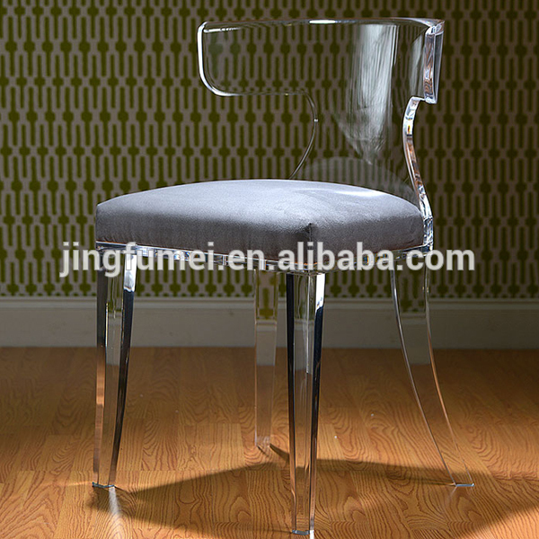 Fancy Modern Acrylic Dinning Chair Clear Living Room Furniture Side Chair