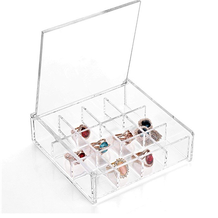 Acrylic Clear Ring Box Jewelry Display Storage Jewelry Box With Best Price
