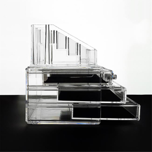 Popular Clear Acrylic Compartment Display Box Candy Display Box Glass Display Case