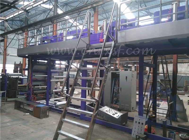 CE standard industrial safety handrail ladder for machine platform