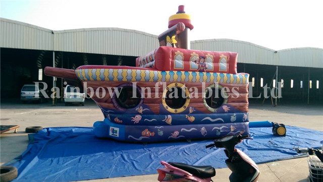 RB11012(5x2.8x4.5m) Inflatable Cheap Attractive Pirate Ship, Inflatable Pirate Boat Bouncer