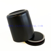 Fancy Ceramic Candle Container Cylinder Votive Empty Black Candle Jars with Lids
