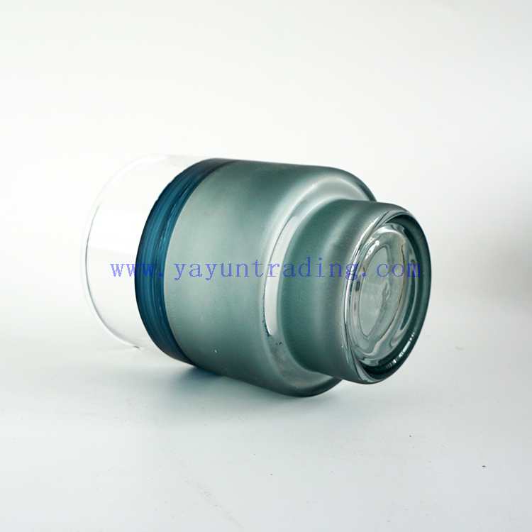 New creative design 350ml custom hand blown artistic candle vessels