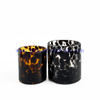8oz 14oz Cylinder Empty Mixed Color Glass Candle Holder