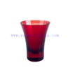 Different Sizes Red Glass Tumblers For Drinking Juice Cup Whisky Glassware