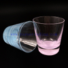 Popular Hot Sale Liquor Clear Glass Cup Colored Bottom Whisky Drinking Wine Glass