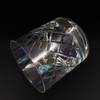 Lead Free Crystal Cylinder Handmade Modern Drinking Whiskey Drinking Glassware Embossed Hand-cut Cup For Home Bar