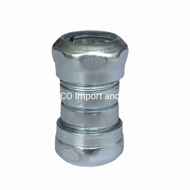 Compression Straight Coupling Steel for EMT Construction and Decoration Usage