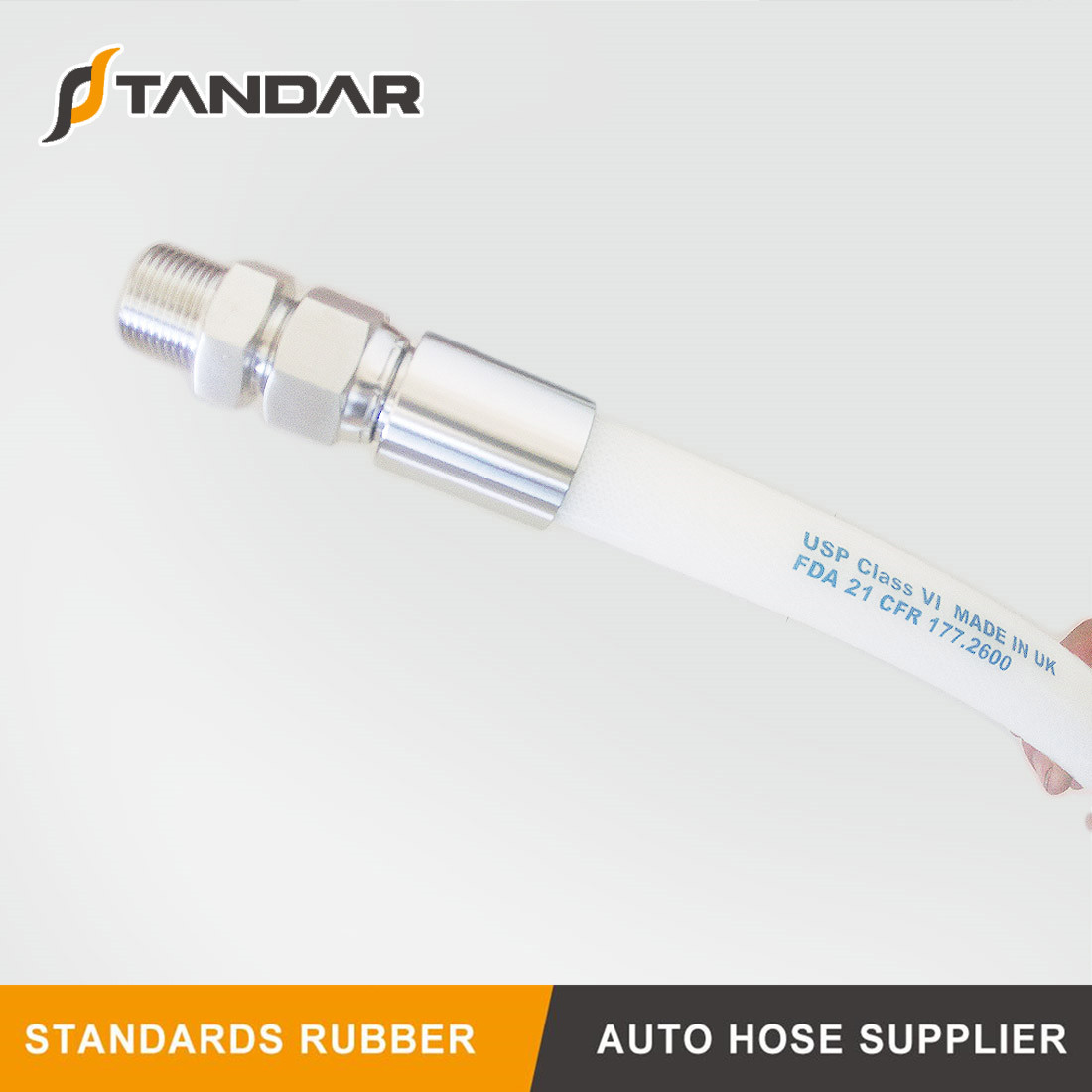 tubo de silicona trenzado