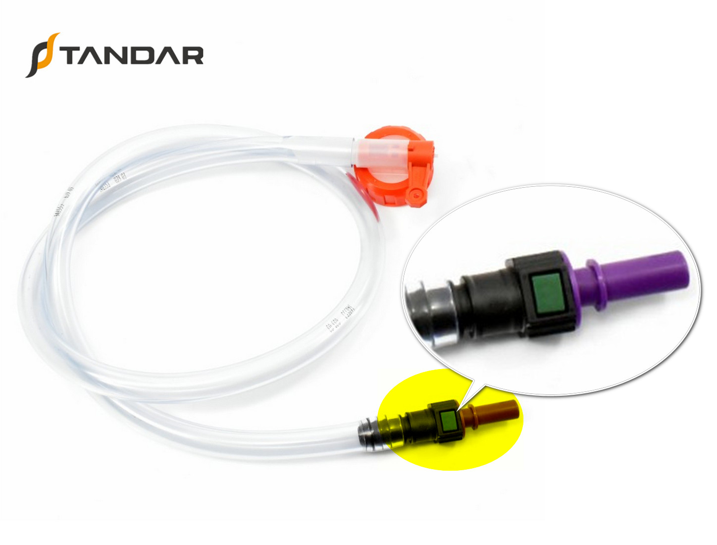 L&iacute;nea De Cobustible ID De 10 Pies De 14 Pulgadas Con 20 Abrazaderas De