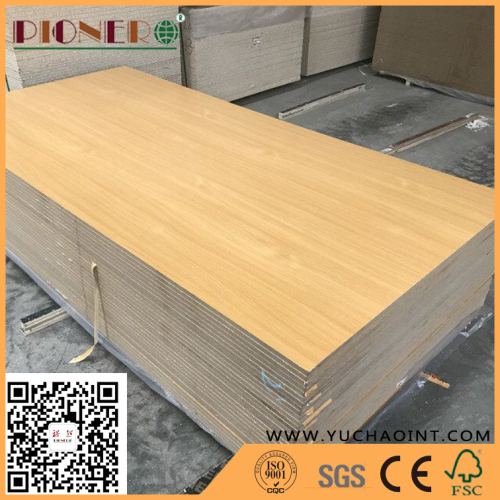 Grooved White Laminated Melamine Deorative MDF Board slotted board