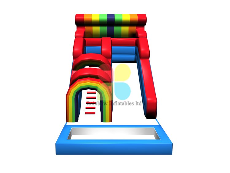RB06113（4x8x5m）Inflatable Colorful rainbow Slide for sale