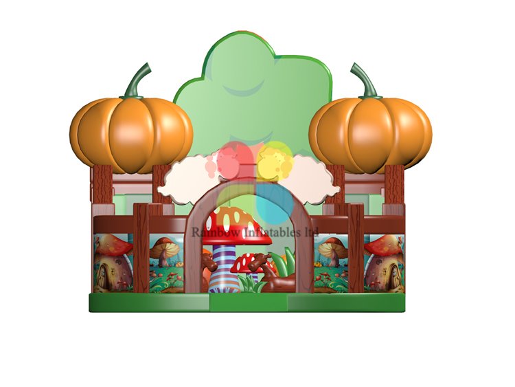 RB04154（8x8x4.5m）Inflatable pumpkin Farm Playground/funcity and Slide for sale