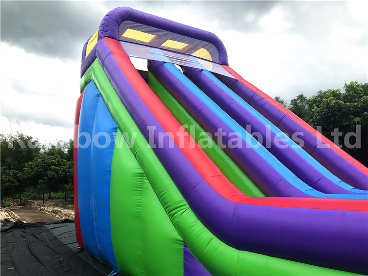 RB6016（9x7x4m） Inflatables Colorful double Slide For Kids