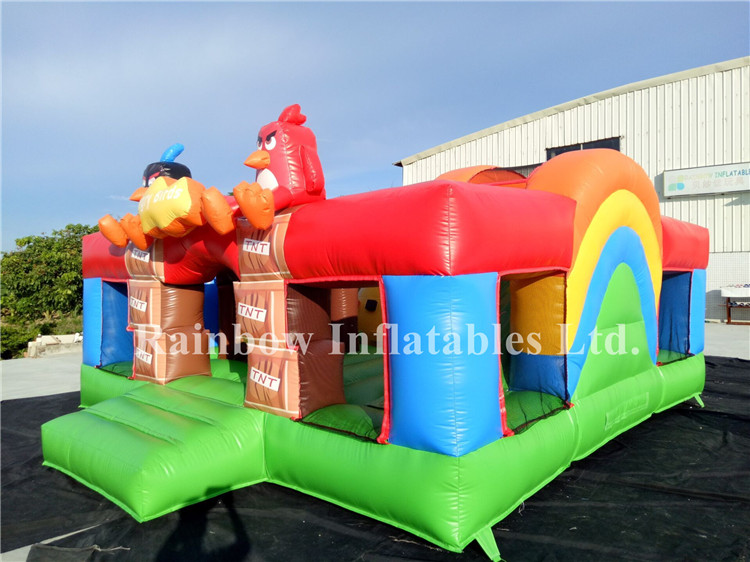 RB3092（5x5x2.8m） Inflatables Small Angry Birds Bouncy Combo