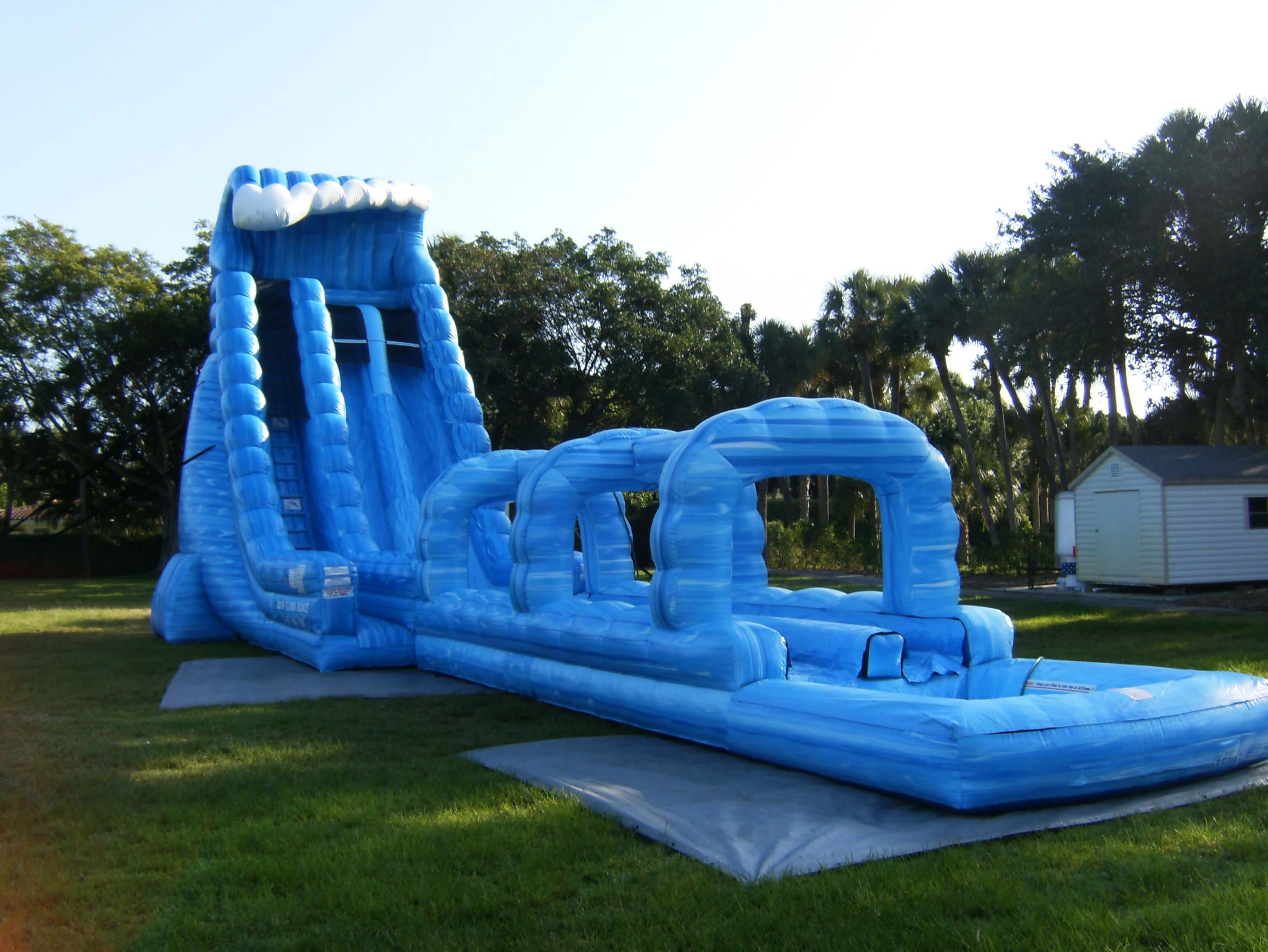 Big Water Slide with Factory Price Inflatable Beach Water Slide