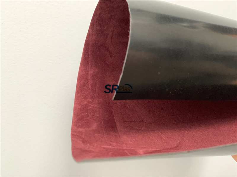 Double Color PS PVC Flocking Roll Flocked Plastic Roll