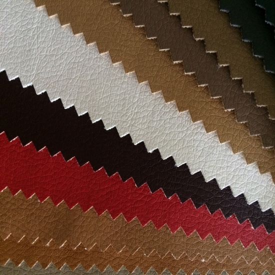 Bright Color Embossing Synthetic Ab Grade PU Leather for Sofa Stock