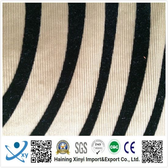 Hot Sale 100% Polyester Fabric for Sofa Velvet Flock Fabric