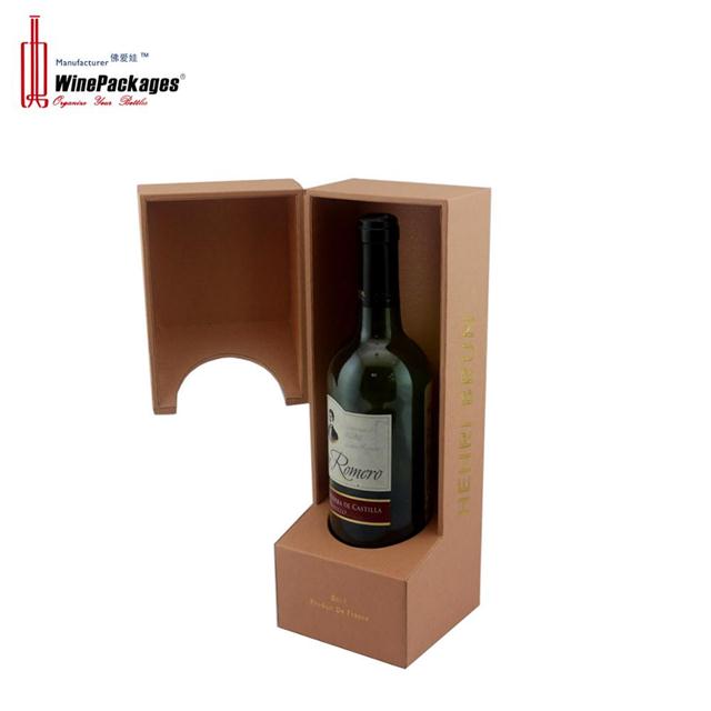 High quality single bottle paper wine box